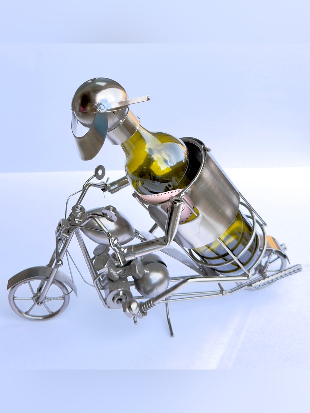 Unique Handcrafted Metal Wine Holder